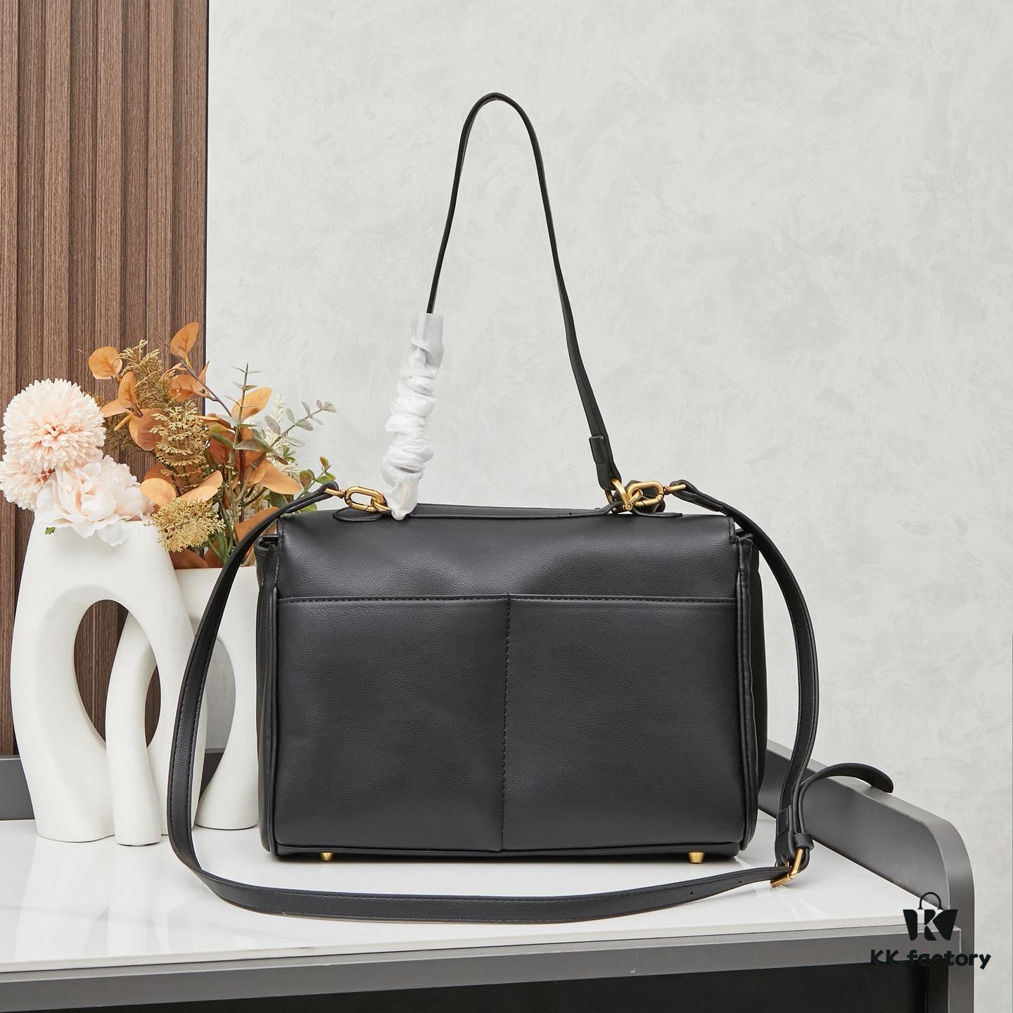 6930deb06e68136f4d9b1f4c Small Rodeo Bag in Smooth Black Calfskin with Box | BALENCIAGA Paris