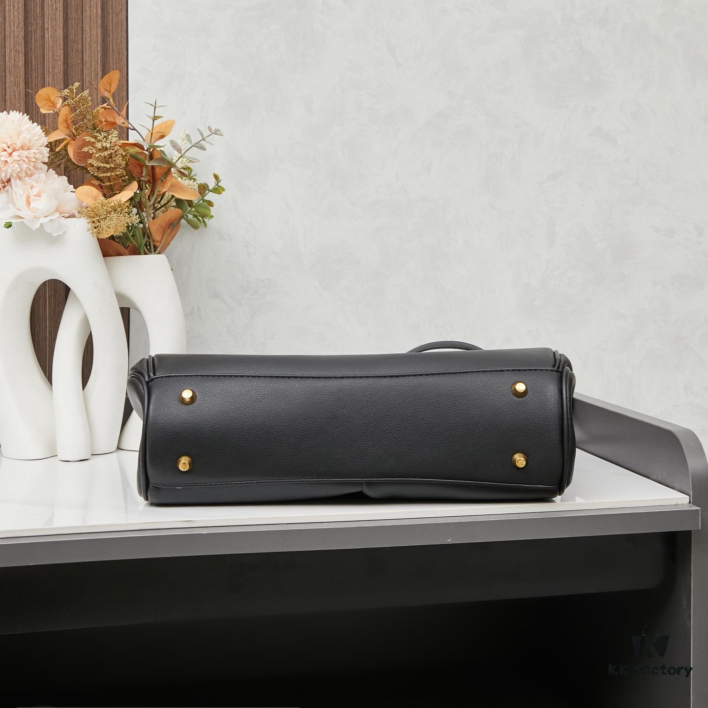 6930deb06e68136f4d9b1f4d Small Rodeo Bag in Smooth Black Calfskin with Box | BALENCIAGA Paris