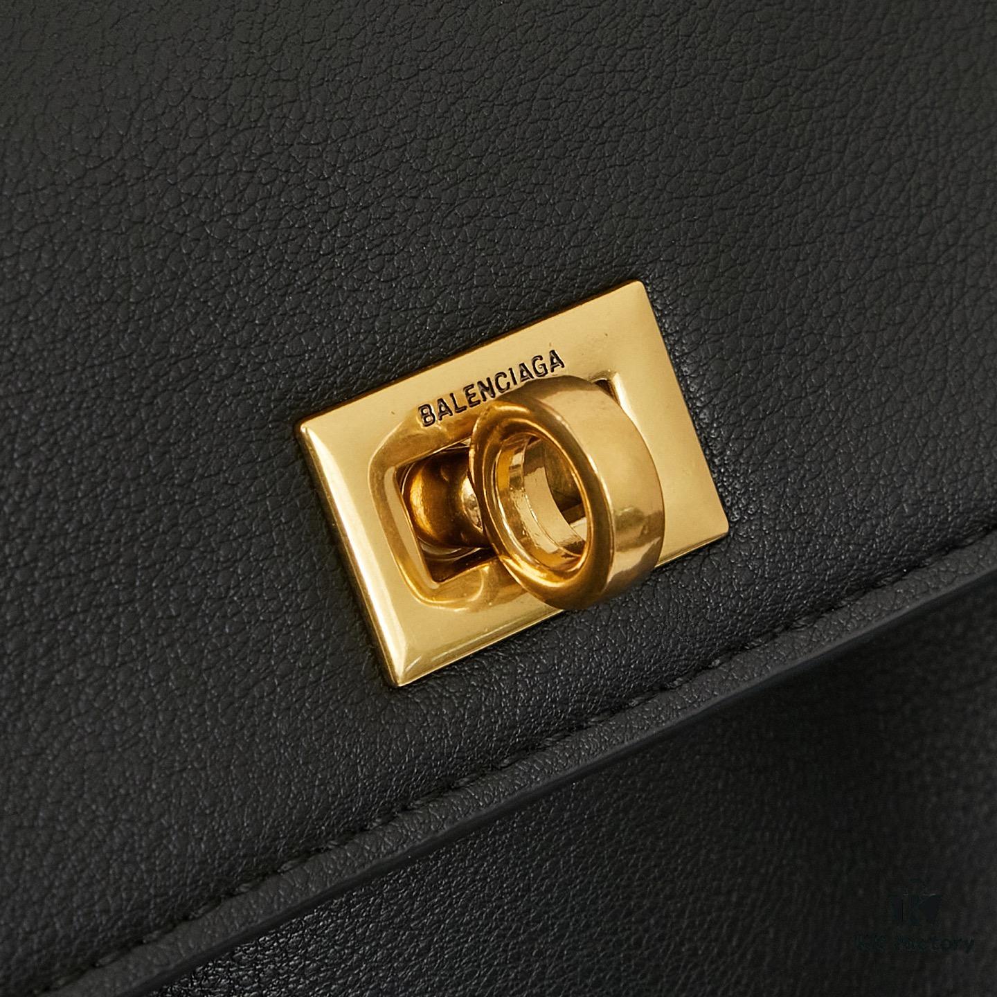 6930deb26e68136f4d9b1f4f Small Rodeo Bag in Smooth Black Calfskin with Box | BALENCIAGA Paris