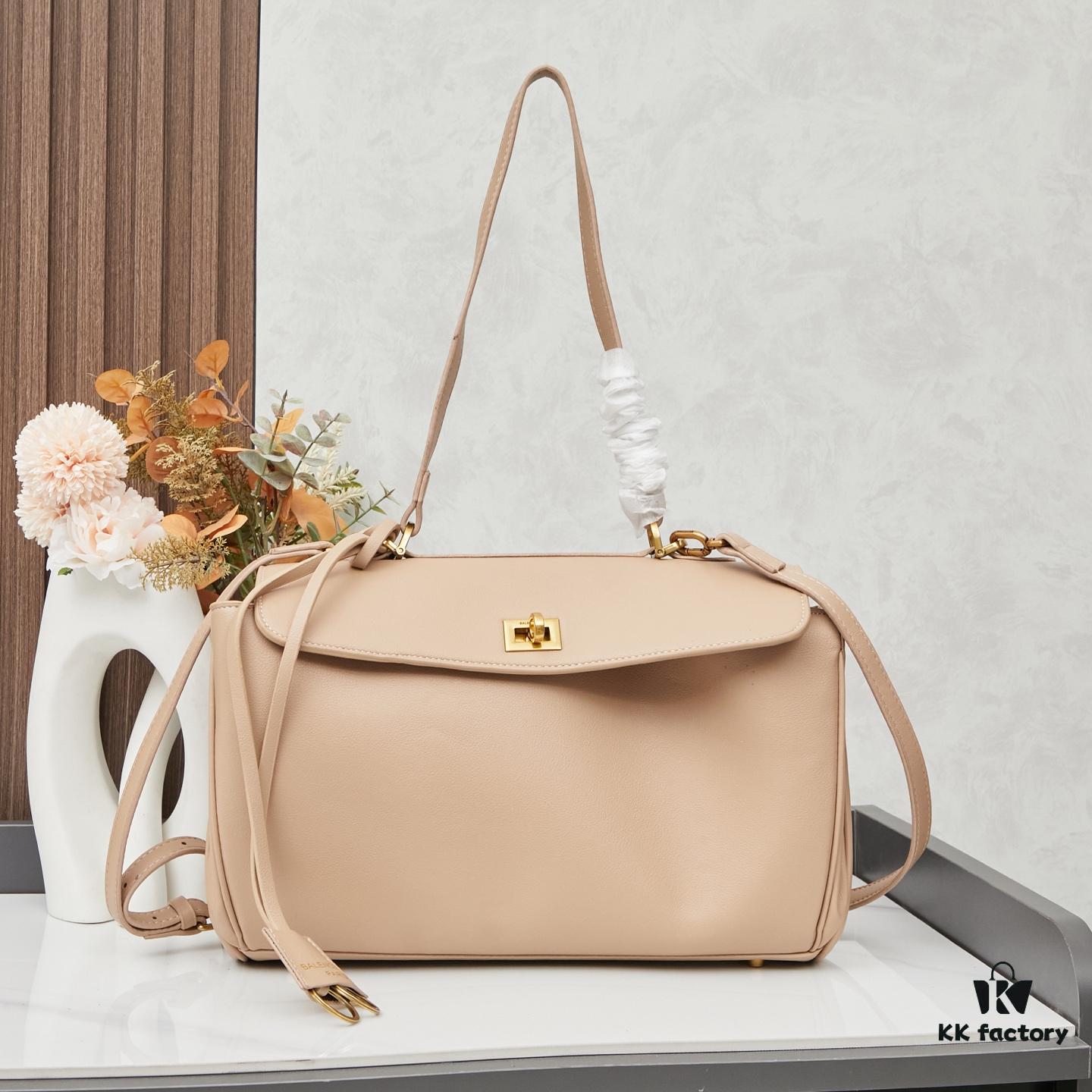 6930deb76e68136f4d9b1f56 BALENCIAGA Paris Fashion! Rodeo Series! Small Smooth Leather Handbag Crossbody Bag with Box