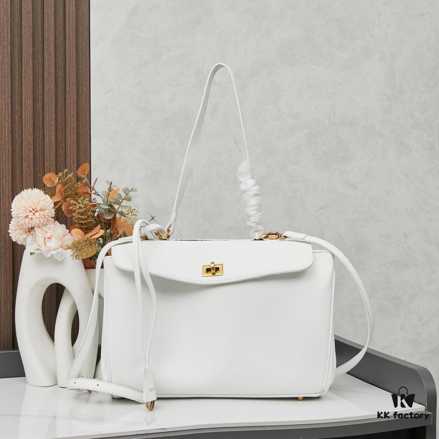 6930debd6e68136f4d9b1f5e Small Smooth Calfskin Rodeo Bag by BALENCIAGA Paris – Includes Box