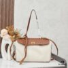 6930ded26e68136f4d9b1f78 Small Fabric and Leather BALENCIAGA Paris Fashion! RODEO Series Handbag Crossbody Bag