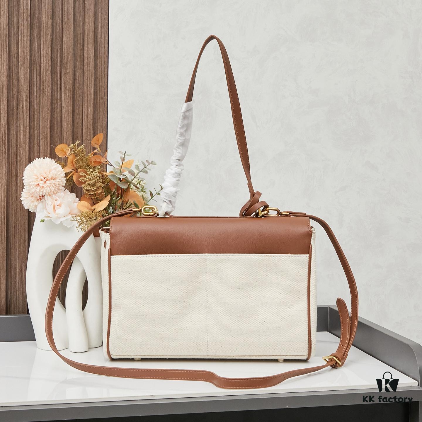 6930ded56e68136f4d9b1f7a Small Fabric and Leather BALENCIAGA Paris Fashion! RODEO Series Handbag Crossbody Bag