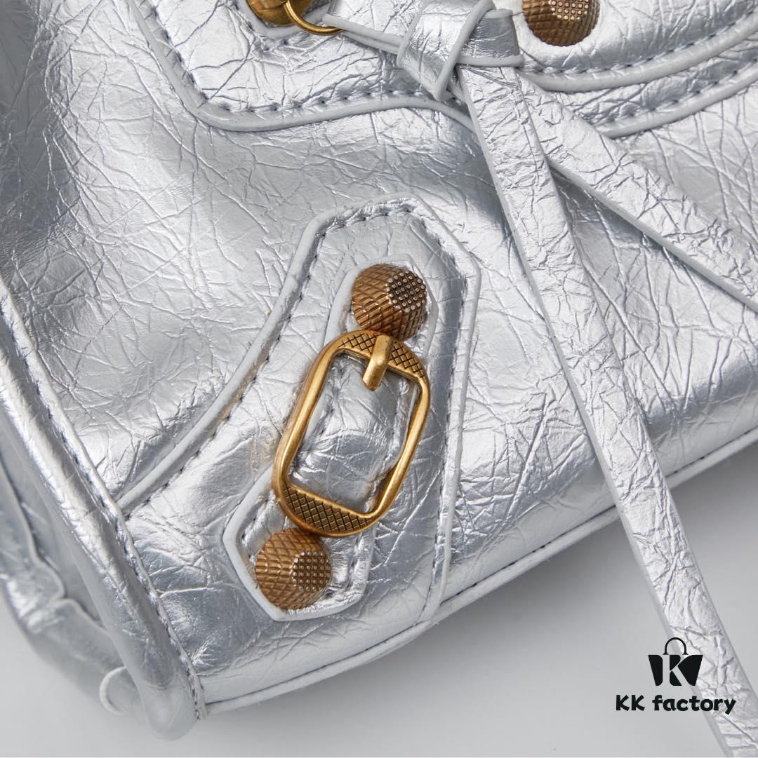 6930df1b6e68136f4d9b1fcd Small Gancini Parisian Balenciaga Motorcycle Bag with Box