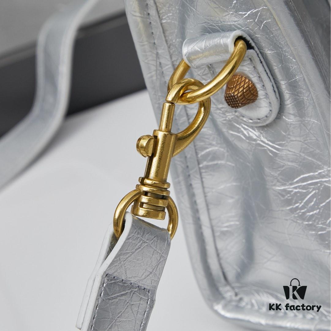 6930df1b6e68136f4d9b1fce Small Gancini Parisian Balenciaga Motorcycle Bag with Box