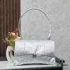 6930df296e68136f4d9b1fe6 Large Silver Buckle (With Box) Balenciaga Latest Long Handle Hourglass Bag