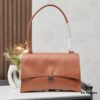 Large Silver Buckle (With Box) Balenciaga Latest Long Handle Hourglass Bag