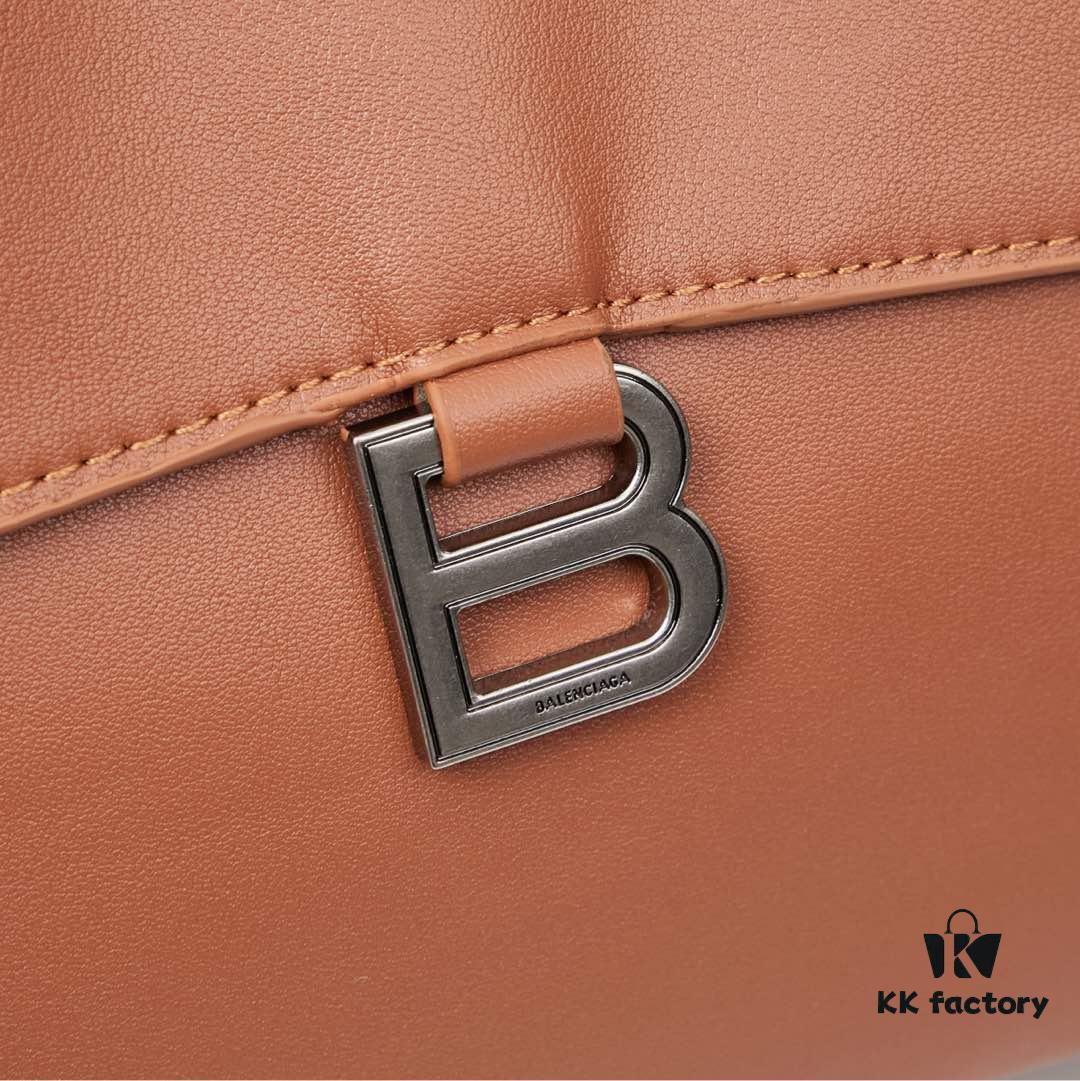 Large Silver Buckle (With Box) Balenciaga Latest Long Handle Hourglass Bag