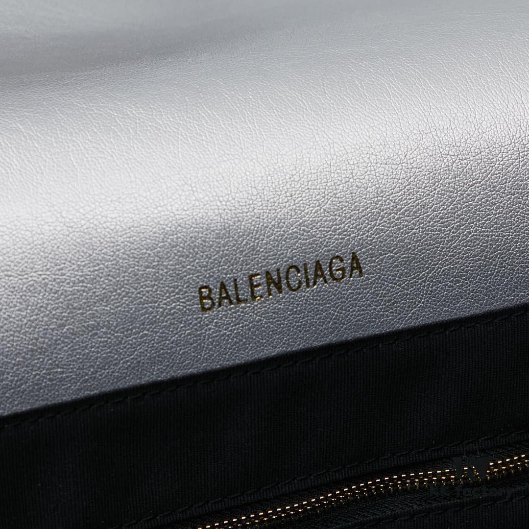 6930df506e68136f4d9b2023 Large Golden Buckle Bag (with Box) Balenciaga Latest Long Handle Hourglass Bag
