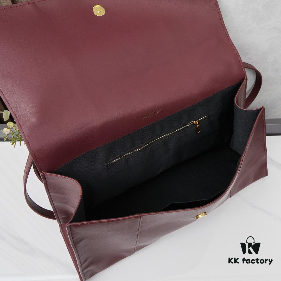 6930df5b6e68136f4d9b2032 Large Gold Buckle Balenciaga Hourglass Tote Bag (with Box)
