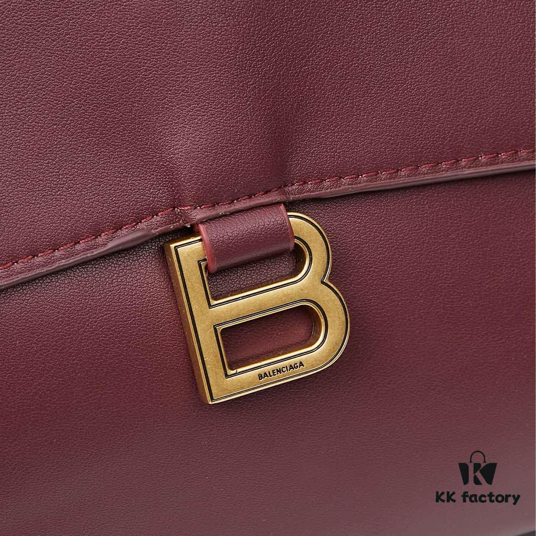 6930df616e68136f4d9b203e Large Gold Buckle Balenciaga Hourglass Tote Bag (with Box)