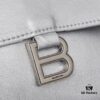 6930df626e68136f4d9b2043 Medium Silver Buckle Bag 💰 (With Box) Balenciaga Latest Long Handle Hourglass Tote