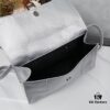 6930df666e68136f4d9b2047 Medium Silver Buckle Bag 💰 (With Box) Balenciaga Latest Long Handle Hourglass Tote