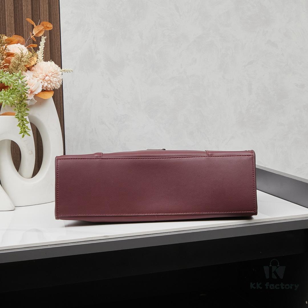 6930df746e68136f4d9b205f Medium Silver Buckle Bag (with Box) Balenciaga Latest Long Handle Hourglass Bag
