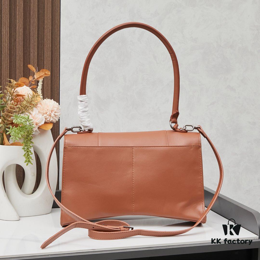 6930df776e68136f4d9b2065 Medium Silver Buckle (with Box) Balenciaga Latest Long Handle Hourglass Bag