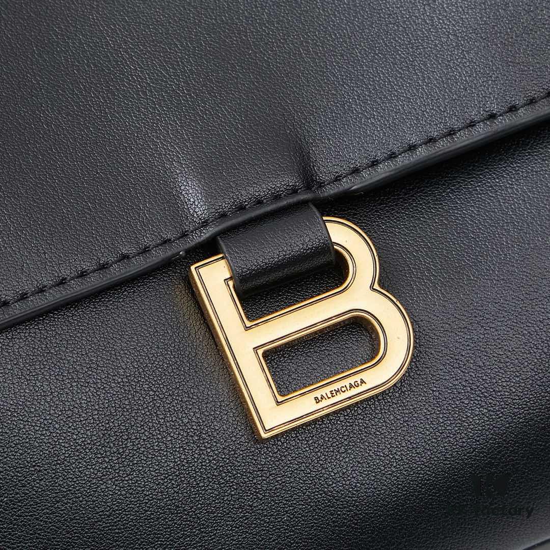 Medium Gold-Button Balenciaga Hourglass Tote Bag (with Box)