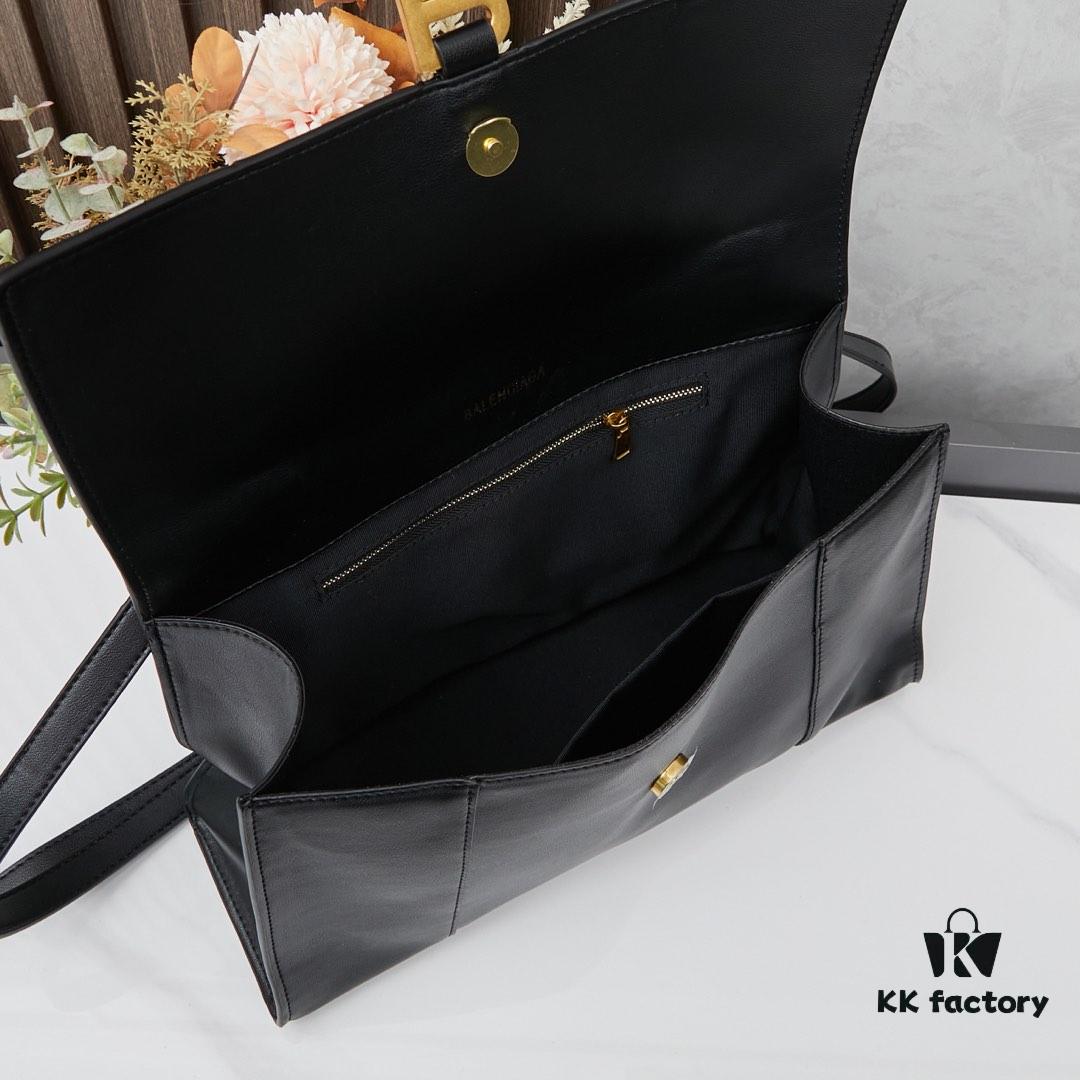 Medium Gold-Button Balenciaga Hourglass Tote Bag (with Box)
