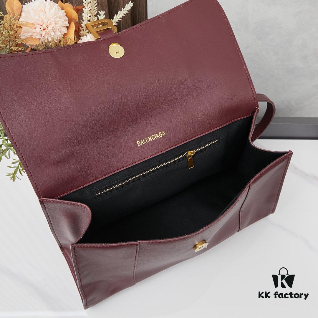 6930df8f6e68136f4d9b208d Medium Gold Buckle Bag (with Box) Balenciaga Latest Long Handle Hourglass Bag