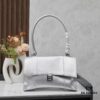 6930df956e68136f4d9b2099 Small Silver Buckle (With Box) Balenciaga Latest Long Handle Hourglass Bag