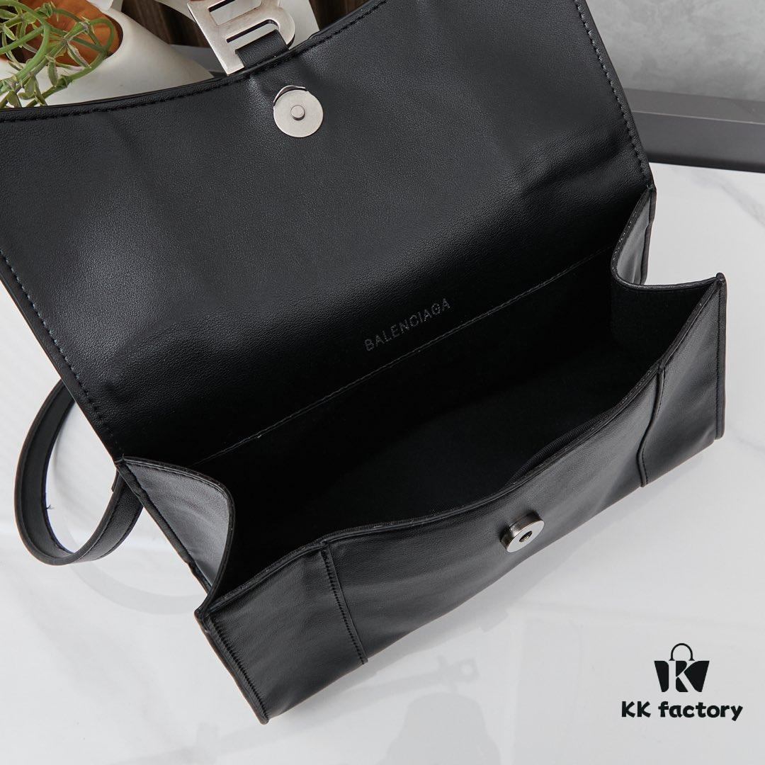 Small Silver Buckle (With Box) Balenciaga Latest Long Handle Hourglass Bag