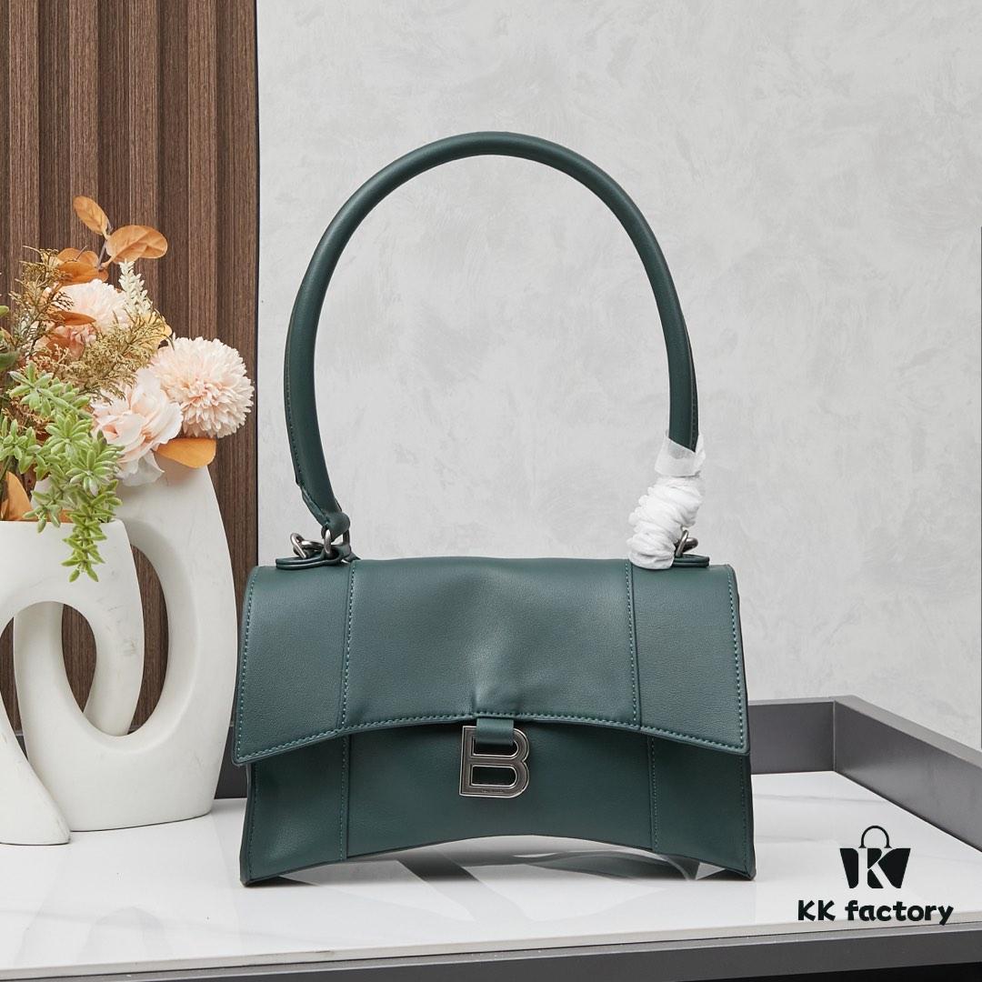 6930df9f6e68136f4d9b20a9 Small Silver Buckle (with Box) Balenciaga Latest Long Handle Hourglass Bag