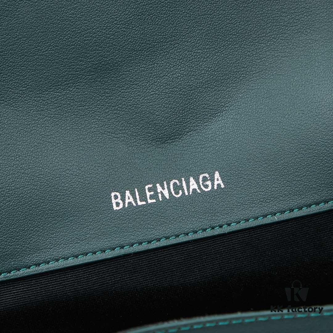 6930dfa46e68136f4d9b20b1 Small Silver Buckle (with Box) Balenciaga Latest Long Handle Hourglass Bag