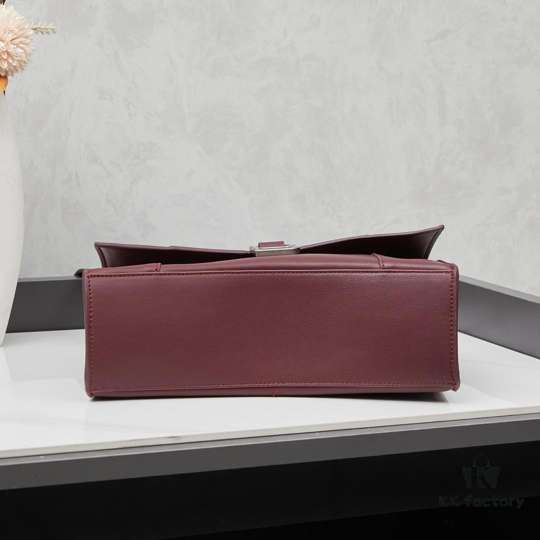 6930dfa66e68136f4d9b20b5 Small Silver Buckle (with Box) Balenciaga Latest Long Handle Hourglass Bag