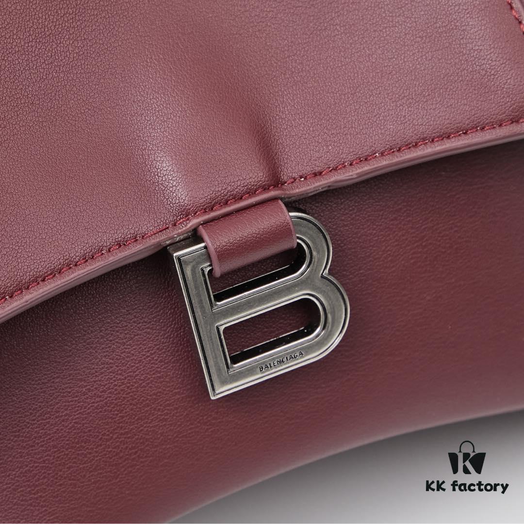 6930dfa96e68136f4d9b20b8 Small Silver Buckle (with Box) Balenciaga Latest Long Handle Hourglass Bag