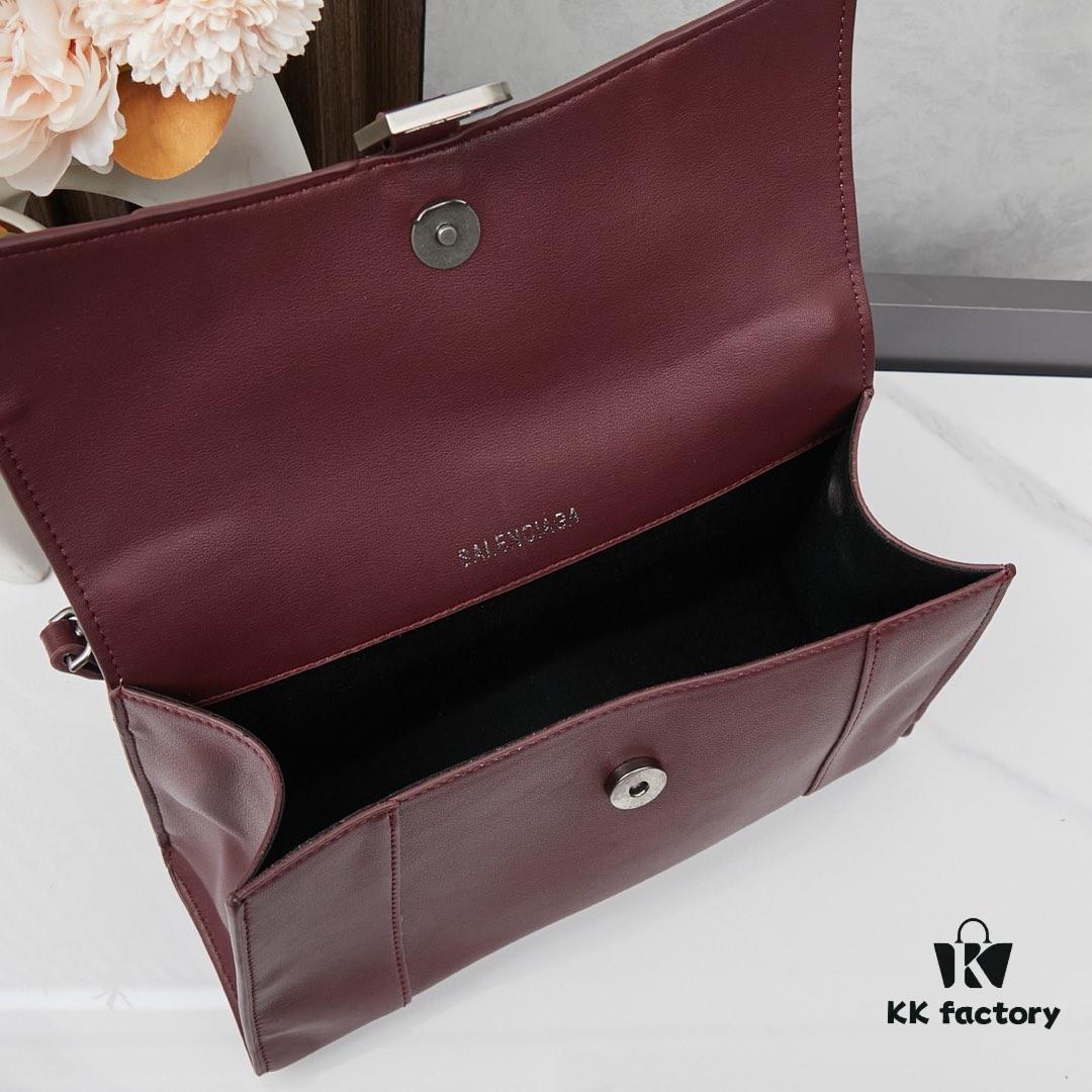 6930dfa96e68136f4d9b20b9 Small Silver Buckle (with Box) Balenciaga Latest Long Handle Hourglass Bag