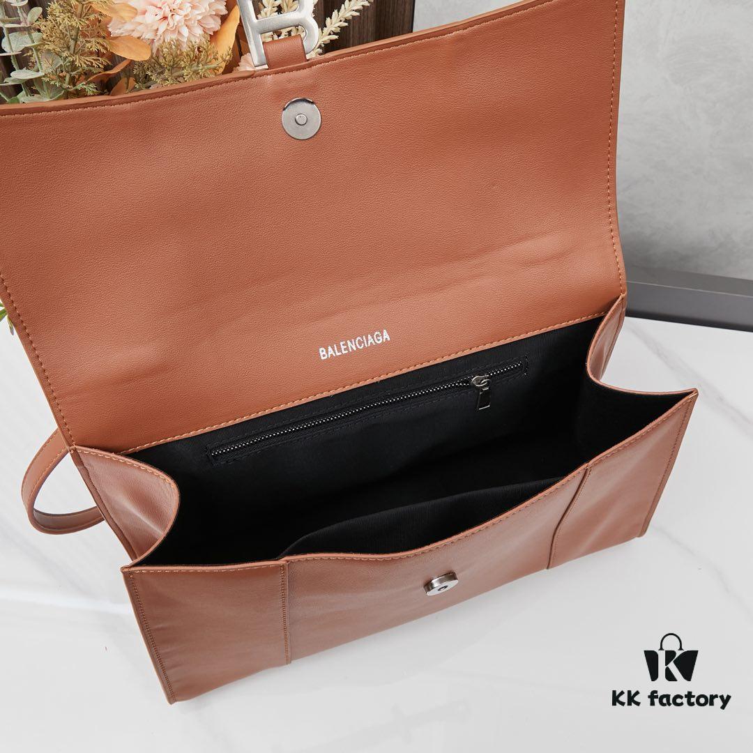 Small Silver Buckle Bag (with Box) Balenciaga Latest Long Handle Hourglass Bag