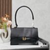 6930dfb06e68136f4d9b20c4 Small Gold-Tone Buckle Parisian Handle Bag (With Box) Balenciaga Latest Long Handle Hourglass Bag