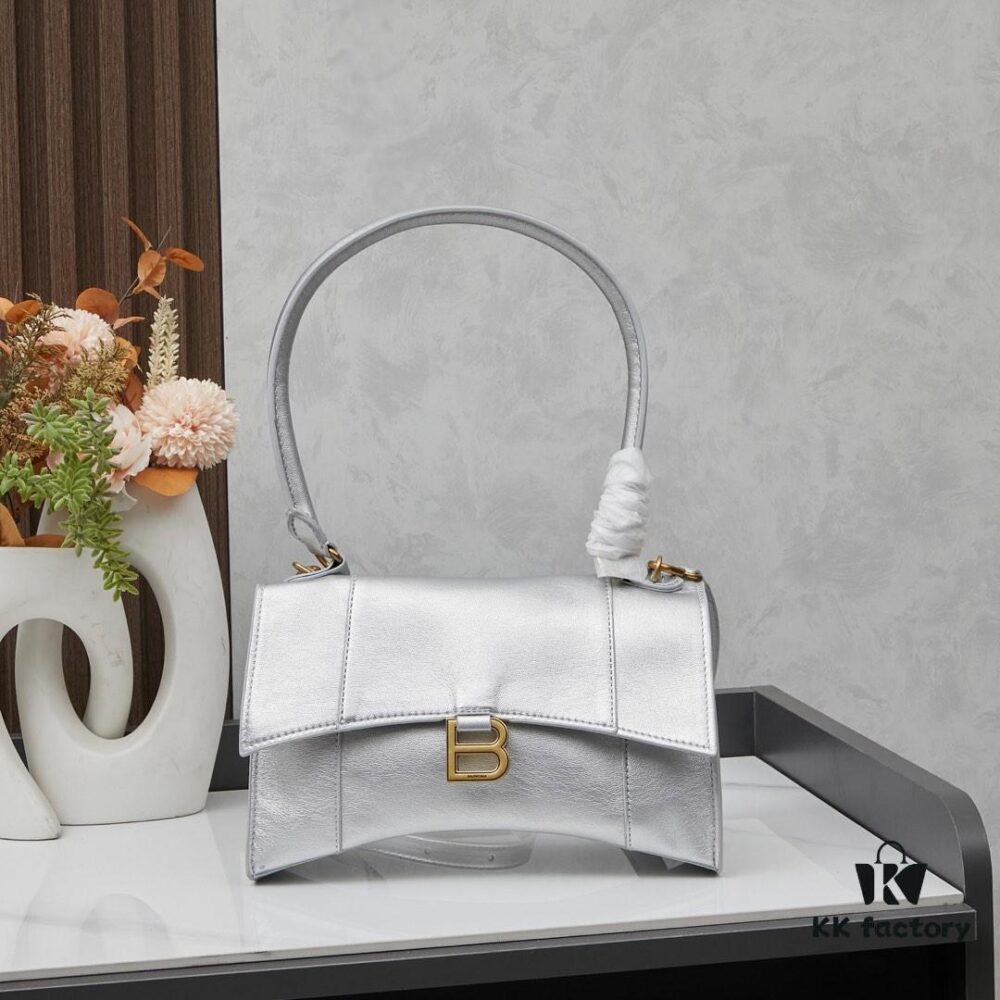 6930dfb66e68136f4d9b20cc Small Gold-Plated Buckle Parisian Handle Balenciaga Hourglass Bag (With Box)
