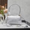 6930dfb86e68136f4d9b20ce Small Gold-Plated Buckle Parisian Handle Balenciaga Hourglass Bag (With Box)
