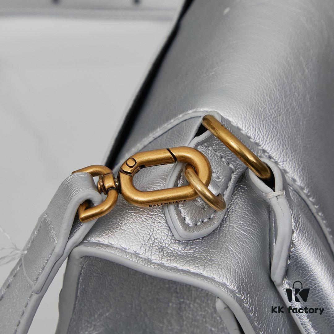 6930dfba6e68136f4d9b20d0 Small Gold-Plated Buckle Parisian Handle Balenciaga Hourglass Bag (With Box)