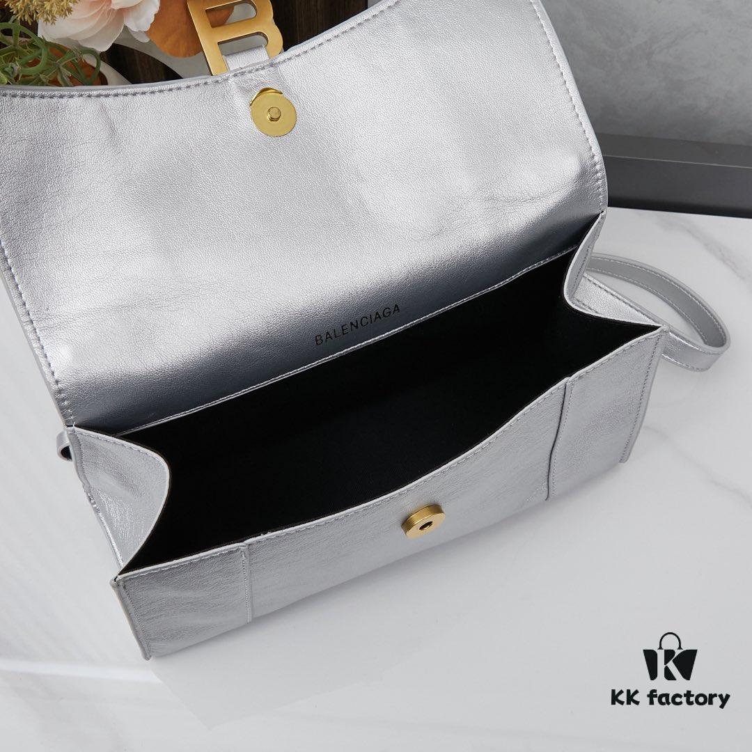 6930dfbc6e68136f4d9b20d4 Small Gold-Plated Buckle Parisian Handle Balenciaga Hourglass Bag (With Box)