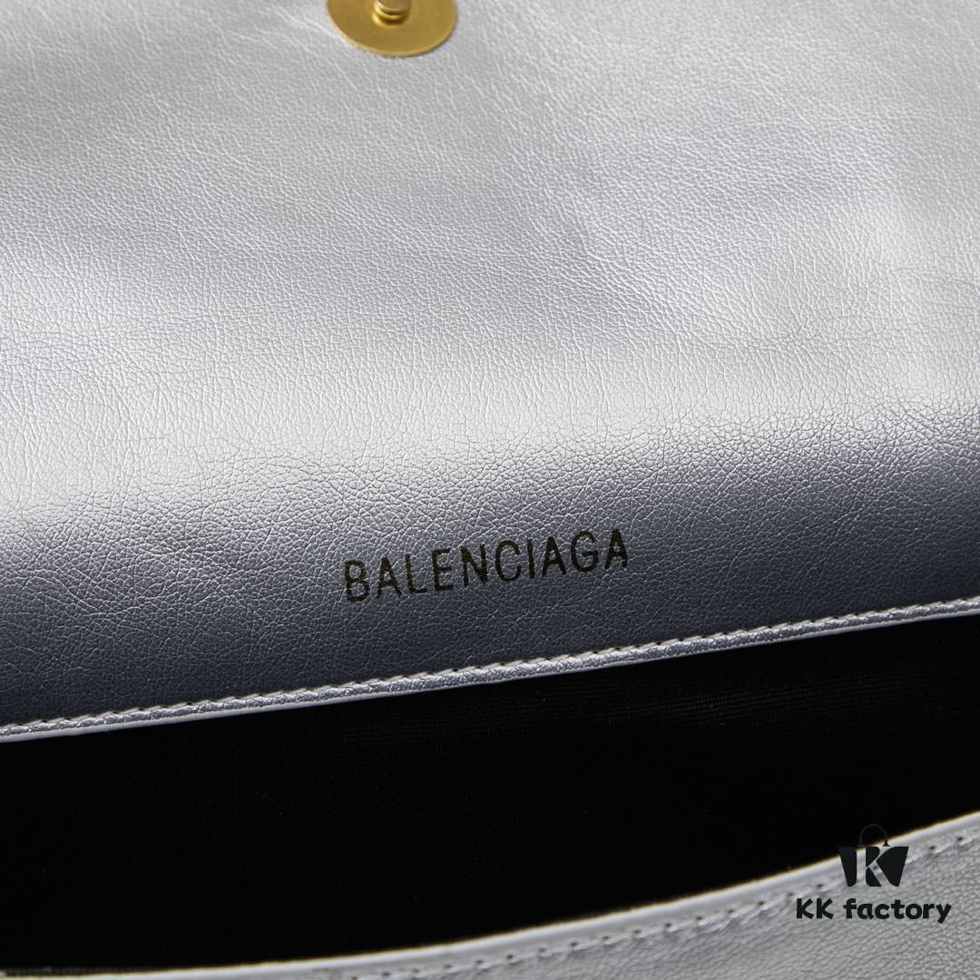 6930dfbc6e68136f4d9b20d5 Small Gold-Plated Buckle Parisian Handle Balenciaga Hourglass Bag (With Box)