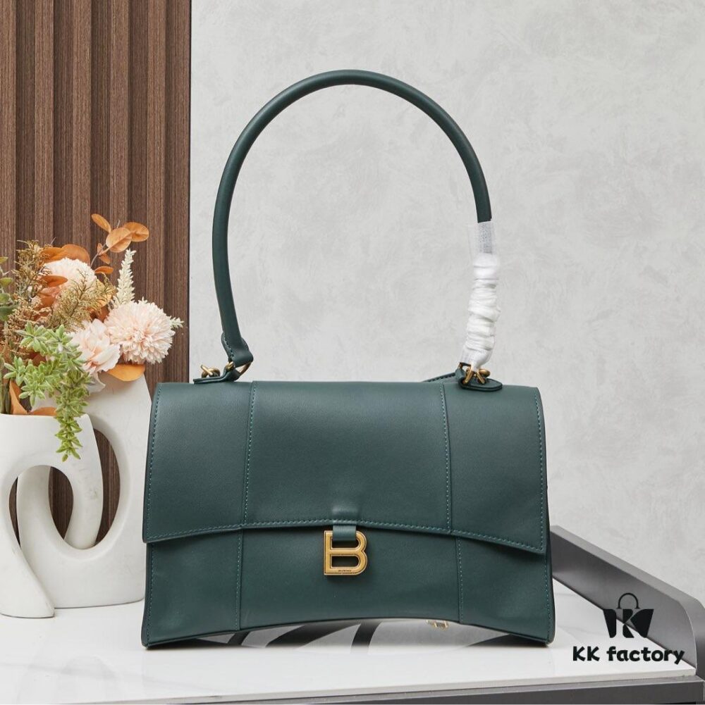 6930dfbf6e68136f4d9b20d9 Small Gold-Plated Buckle Bag (With Box) Balenciaga Latest Long Handle Hourglass Tote