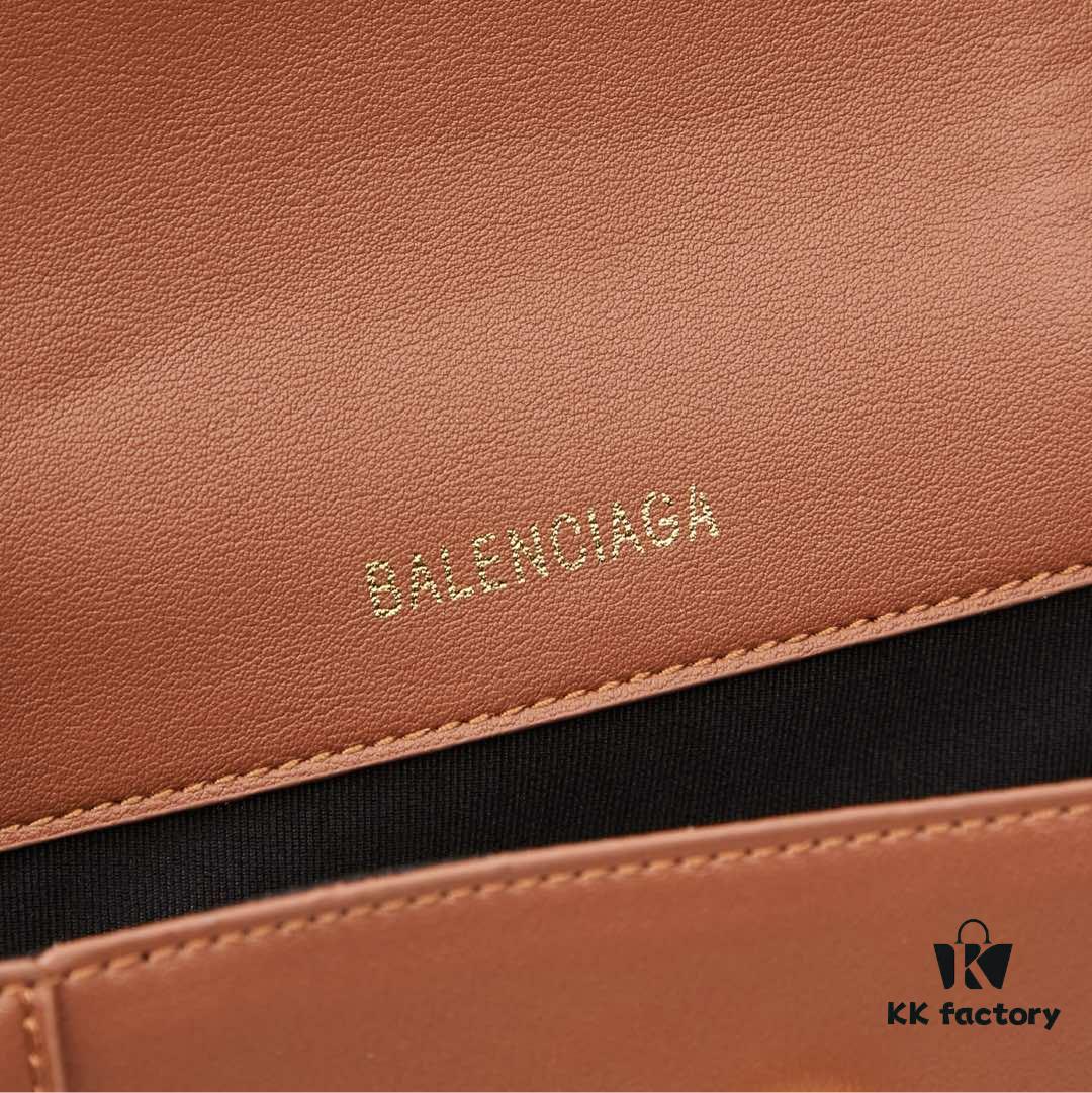 Small Gold Hardware (with Box) Balenciaga Latest Long Handle Hourglass Bag