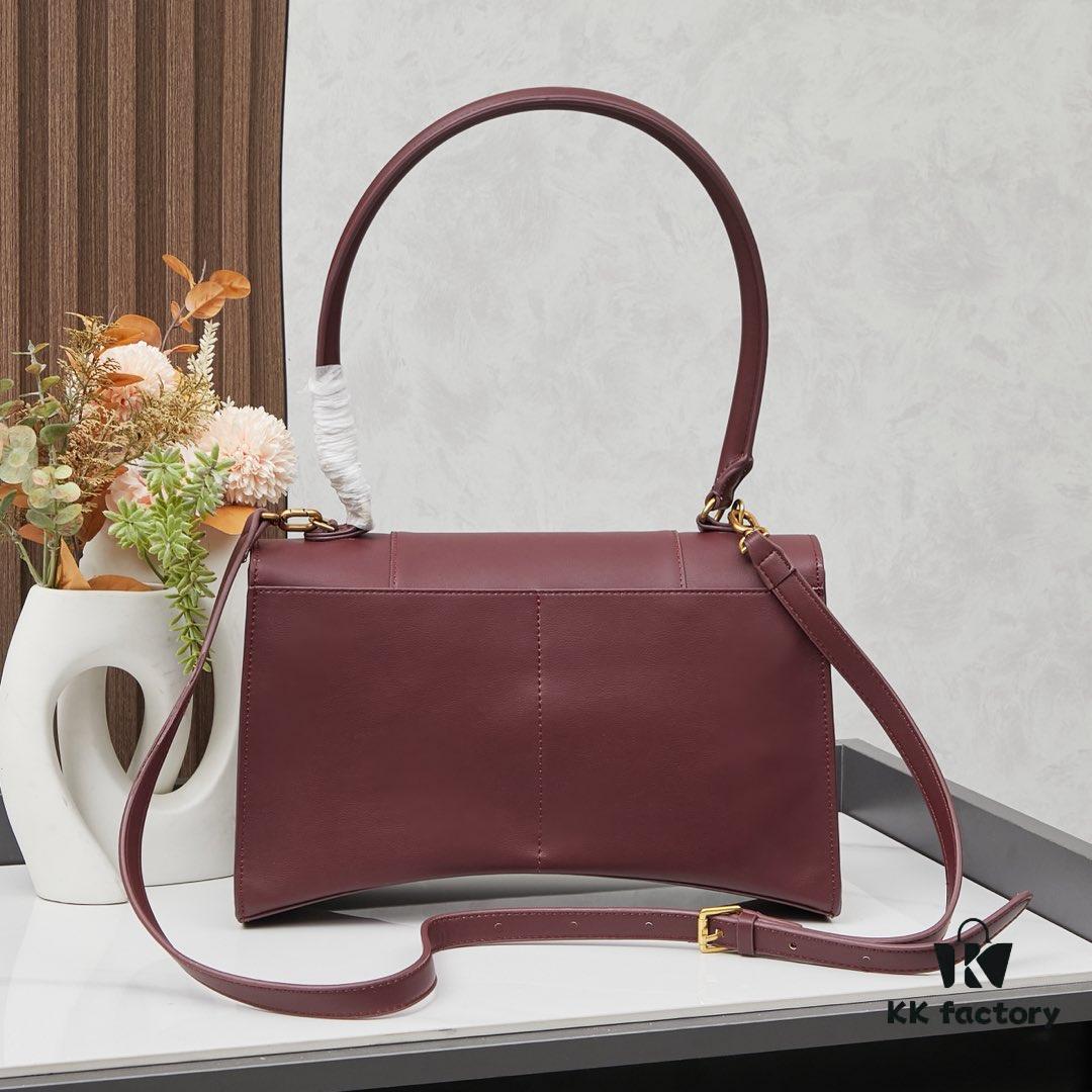 6930dfca6e68136f4d9b20e9 Small Gold-Tone Buckle Bag (with Box) Balenciaga Latest Long Handle Hourglass Tote