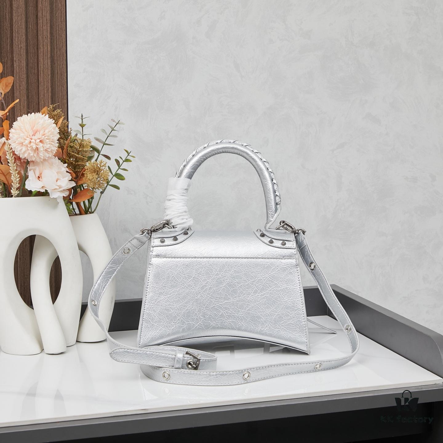 6930dfd86e68136f4d9b20fe Small Balenciaga Hourglass Motorcycle Bag with Box