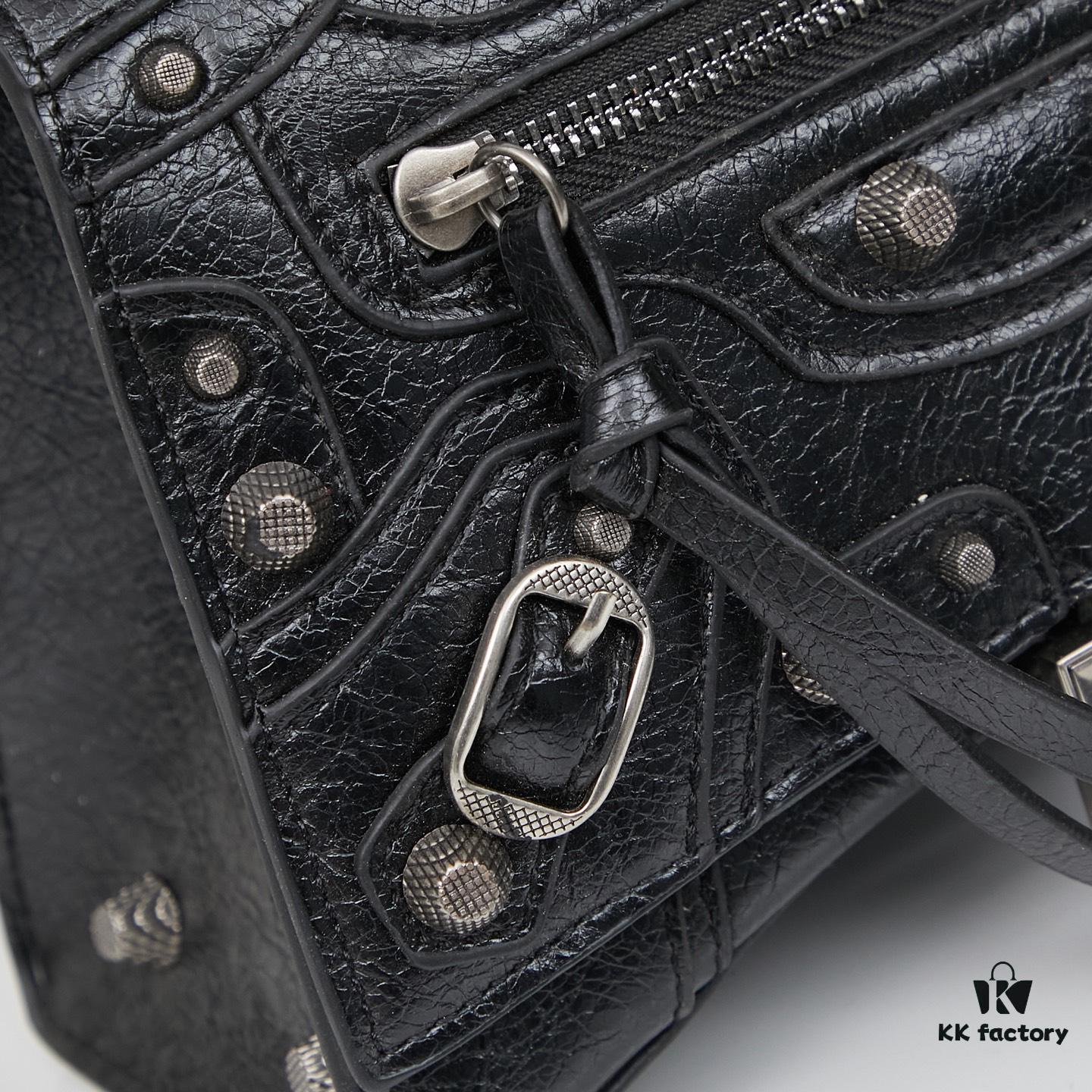 Small Balenciaga Hourglass Motorcycle Bag with Box