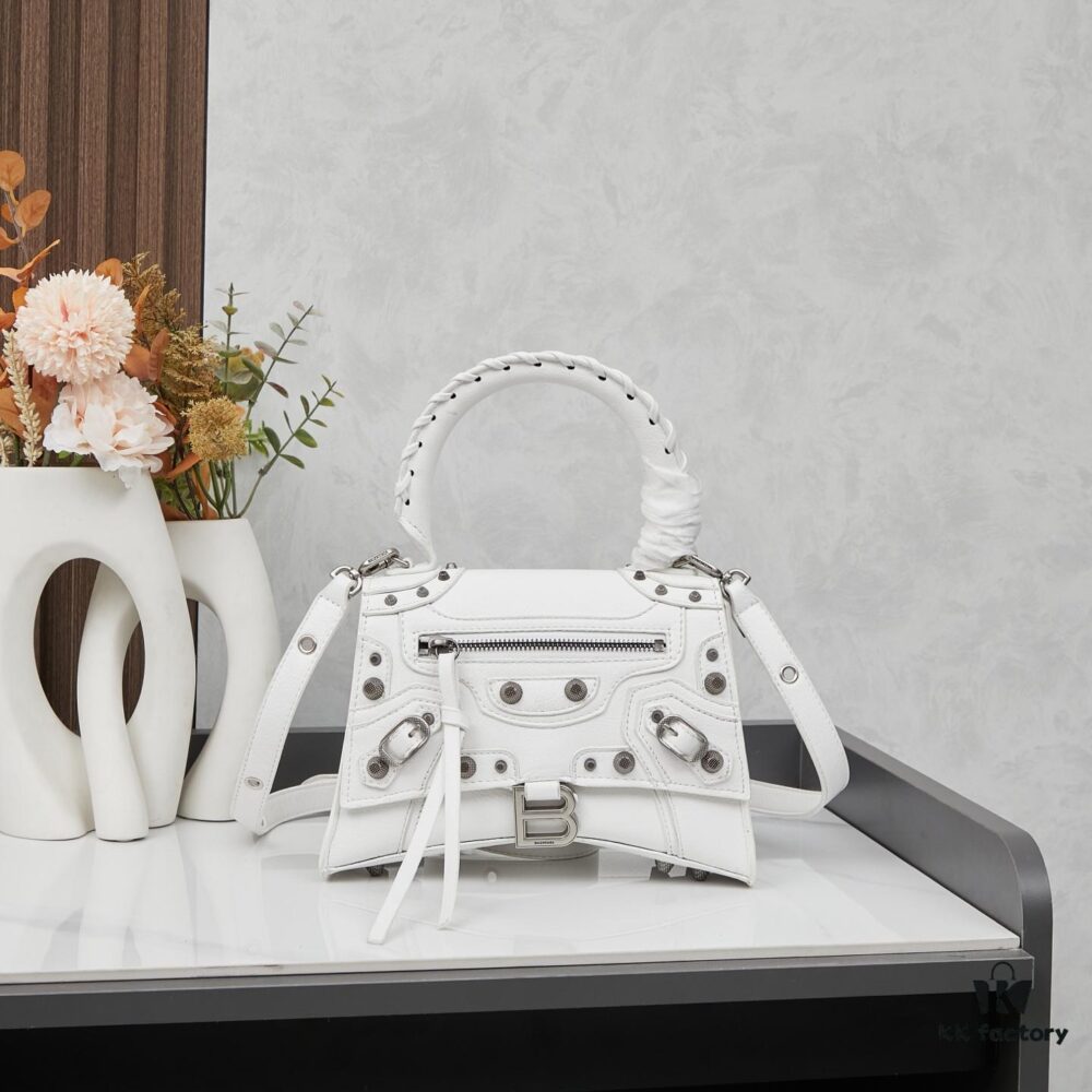 6930dfe86e68136f4d9b2114 Small Balenciaga Hourglass Moto Bag with Box ||| Balenciaga Hourglass Moto Bag