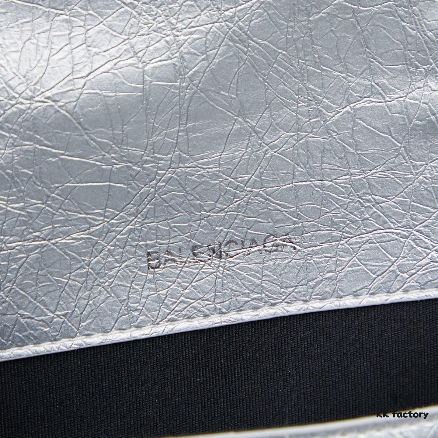 6930e00e6e68136f4d9b213f Large Balenciaga Hourglass Motorcycle Bag with Box
