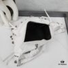 6930e0146e68136f4d9b2148 Balenciaga LE CAGOLE ||| LE CAGOLE MEN Medium Waist Bag in Black Grained Lamb Leather