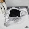 Balenciaga LE CAGOLE MEDIUM BLACK LAMB LEATHER WAIST BAG WITH BOX