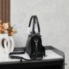 Balenciaga Motorcycle Bag in Medium Size with Silver Buckle, Includes Box