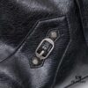 6930e0346e68136f4d9b2175 Large Silver Buckle Balenciaga Motorcycle Bag with Box