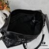 6930e0366e68136f4d9b2177 Large Silver Buckle Balenciaga Motorcycle Bag with Box