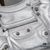 6930e0396e68136f4d9b217d Small Silver-Clasp Balenciaga Motorcycle Bag with Box