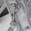 Balenciaga Motorcycle Bag Medium Size with Silver Buckle, Includes Box